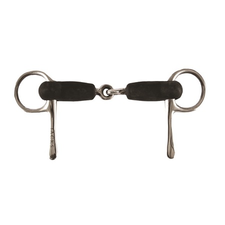 JACKS IMPORTS Soft Rubber Half Cheek Snaffle Bit R670